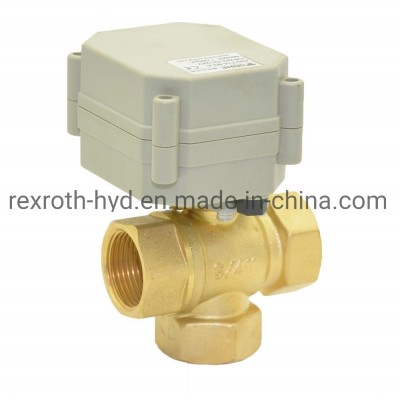 1/2inch 90 Degree 3way Brass Motorized Mini Ball Valve